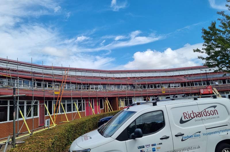 Crestwood Secondary School, Eastleigh — decorating contract by Richardson Decorating