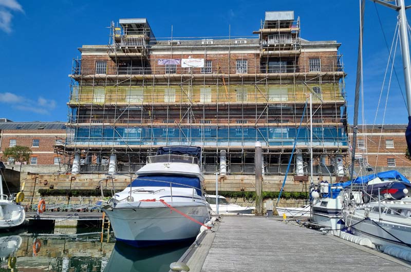Granary and Bakery, Royal Clarence Marina, Gosport — decorating contract by Richardson Decorating