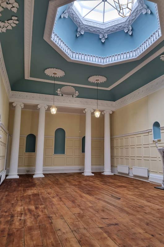 The Elms, Portsmouth — Grade II listed Wellington Room decorating by Richardson Decorating