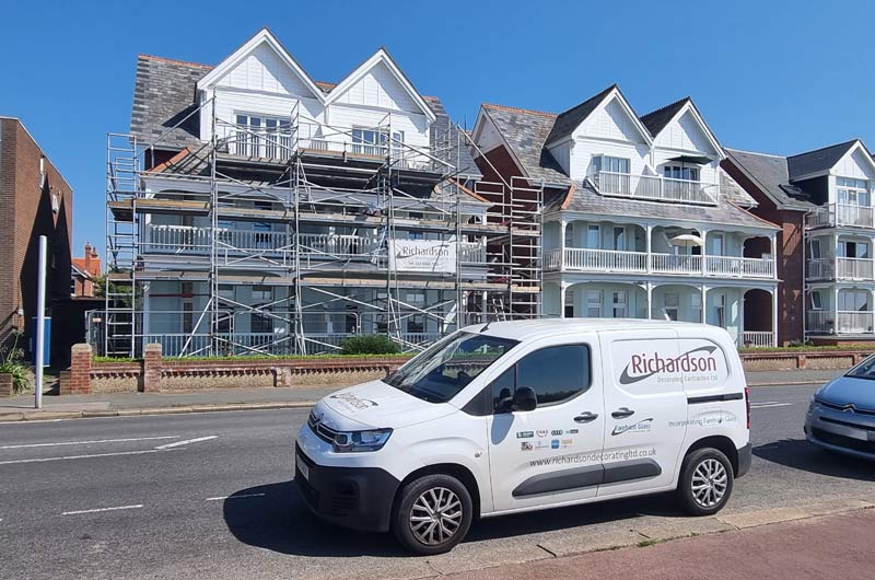Victory Court, Lee on the Solent — decorating contract by Richardson Decorating